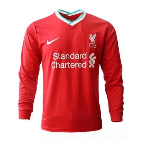 Tailandia Camiseta Liverpool 1ª Kit ML 2020 2021 Rojo